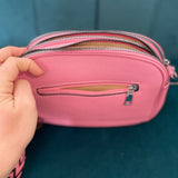 Borsa rosa con tracolla