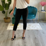 Jeans neri strass caviglie